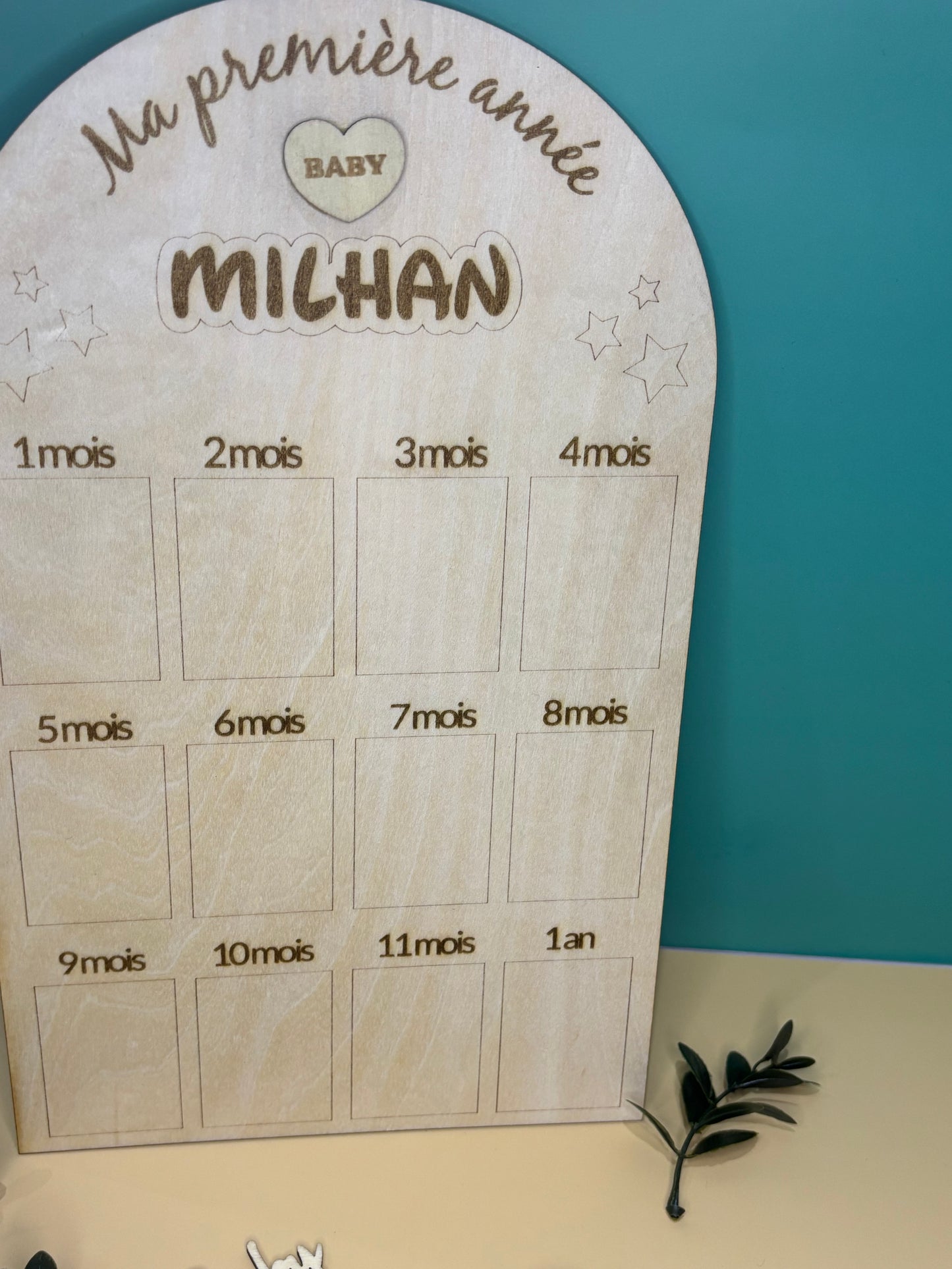 Cadre “Ma première année” personnalisé