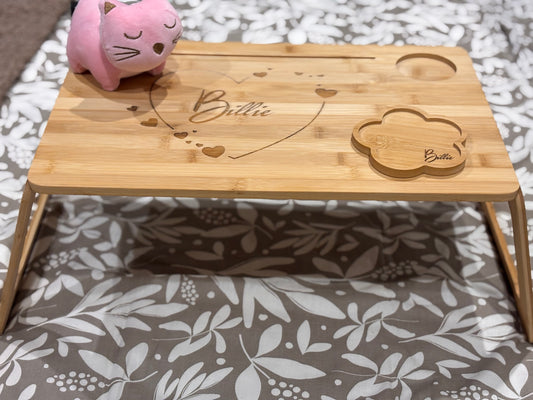 Pack Duo Enfant – Plateau personnalisé + Dessous de tasse assorti offert