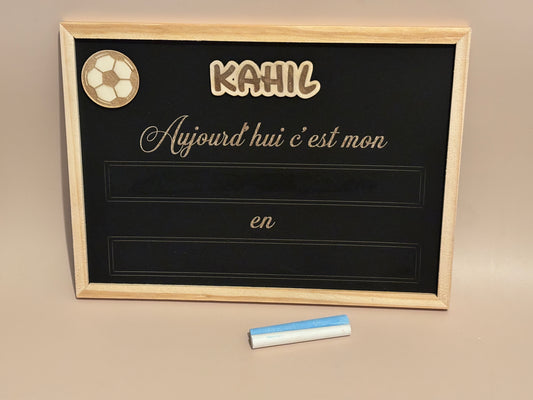 Ardoise souvenir personnalisée – rentrée scolaire - premier & Dernier jour d’école