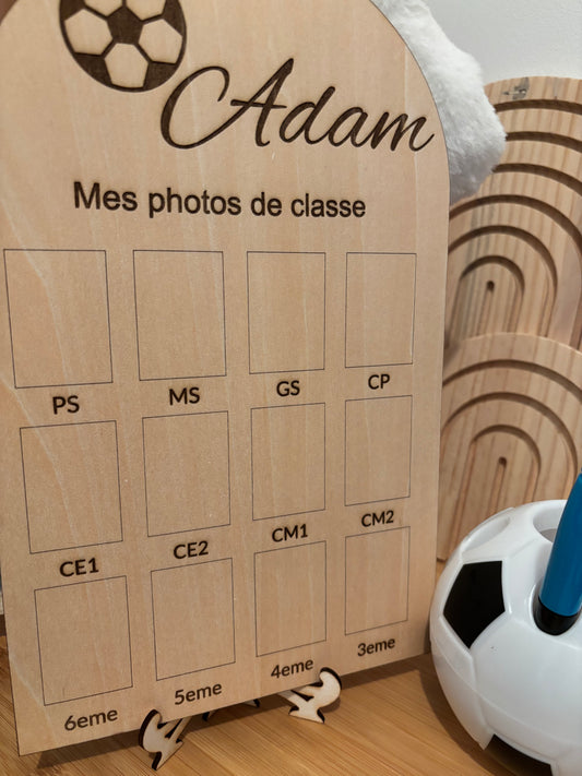 Tableau photos de classe - Modèle garçon