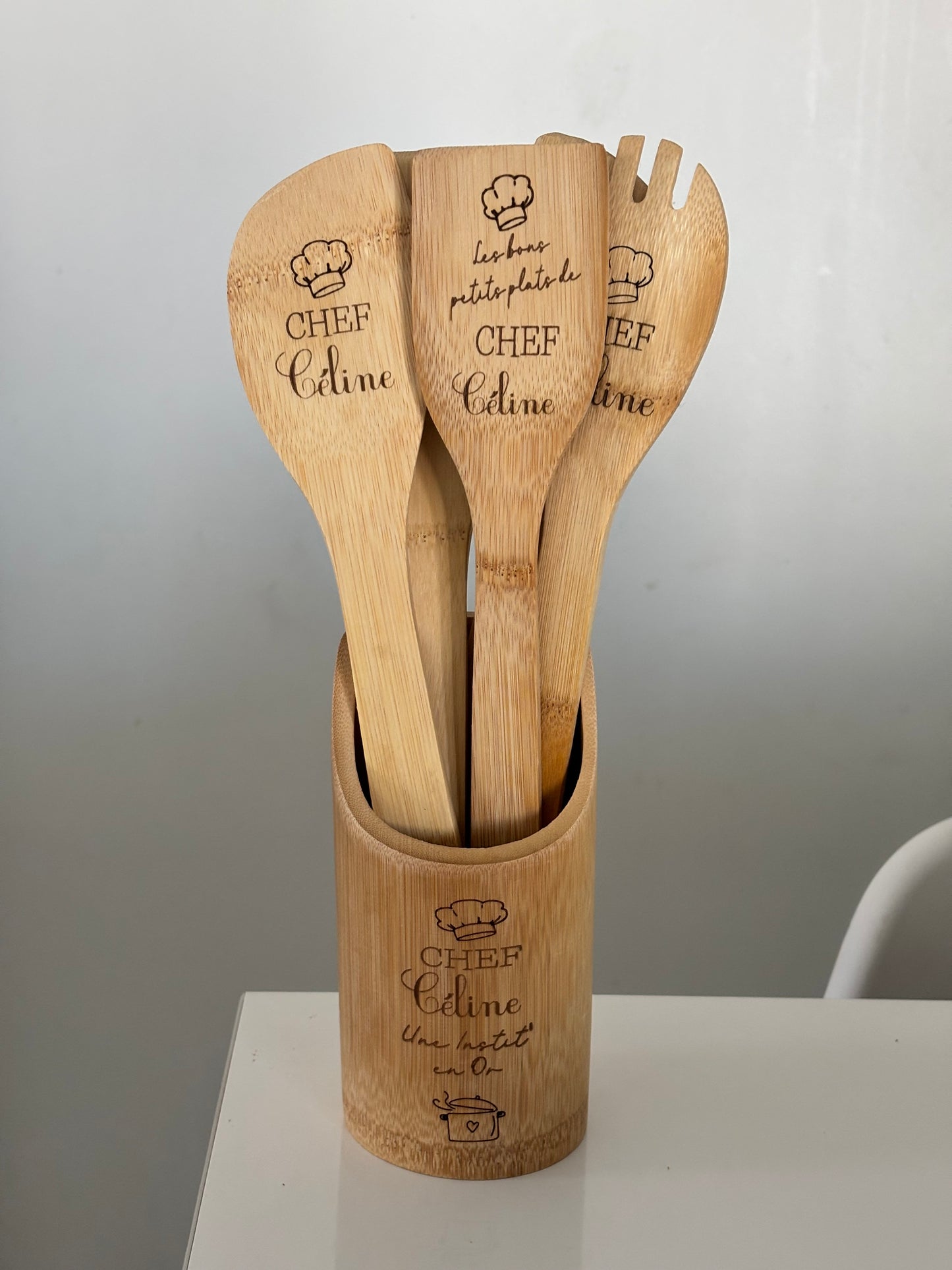 Coffret Ustensiles Personnalisés – Cadeau Maîtresse